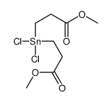 methyl 3-[dichloro-(3-methoxy-3-oxopropyl)stannyl]propanoate结构式