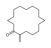 2-methylidenecyclohexadecan-1-one结构式