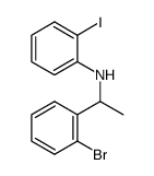 N-(1-(2-bromophenyl)ethyl)-2-iodoaniline Structure