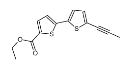 ethyl 5-(5-prop-1-ynylthiophen-2-yl)thiophene-2-carboxylate Structure