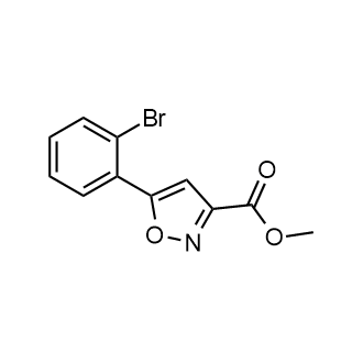 Methyl5-(2-bromophenyl)isoxazole-3-carboxylate Structure