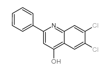 6,7-DICHLORO-2-PHENYL-4-QUINOLINOL Structure