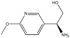 (2S)-2-AMINO-2-(6-METHOXY(3-PYRIDYL))ETHAN-1-OL结构式