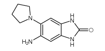 5-amino-6-(1-pyrrolidinyl)-1,3-dihydro-2H-benzimidazol-2-one(SALTDATA: FREE) Structure