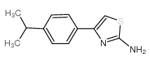 2-氨基-4-(4-异丙基苯基)噻唑结构式