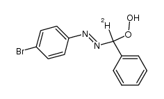 (E)-1-(4-bromophenyl)-2-(hydroperoxy(phenyl)methyl-d)diazene Structure