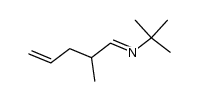 2-methyl-N-(2-methylpent-4-en-1-ylidene)propan-2-amine Structure