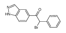 2-bromo-1-(1H-indazol-5-yl)-2-phenylethanone结构式