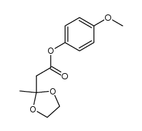 4-methoxyphenyl 3-(ethylenedioxy)butanoate结构式