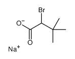 sodium,2-bromo-3,3-dimethylbutanoate结构式