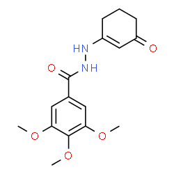 N-((3-OXOCYCLOHEX-1-ENYL)AMINO)(3,4,5-TRIMETHOXYPHENYL)FORMAMIDE结构式