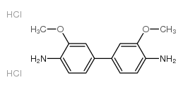 4-(4-amino-3-methoxy-phenyl)-2-methoxy-aniline dihydrochloride structure