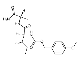 Z(OMe)-Ile-Ala-NH2结构式