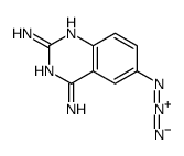 2,4-diamino-6-azidoquinazoline Structure