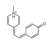 4-[2-(1-methylpyridin-1-ium-4-yl)ethenyl]phenol结构式
