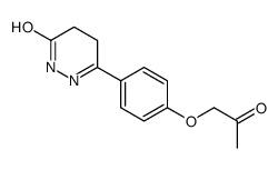 3-[4-(2-oxopropoxy)phenyl]-4,5-dihydro-1H-pyridazin-6-one结构式