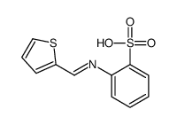 2-(thiophen-2-ylmethylideneamino)benzenesulfonic acid Structure