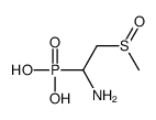 (1-amino-2-methylsulfinylethyl)phosphonic acid Structure