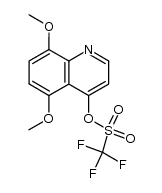 5,8-dimethoxy-4-trifluoromethansulfonyloxyquinoline结构式