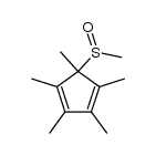 5-(methylsulfinyl)-1,2,3,4,5-pentamethylcyclopentadiene结构式