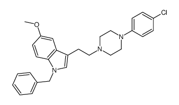 1-benzyl-3-[2-[4-(4-chlorophenyl)piperazin-1-yl]ethyl]-5-methoxyindole Structure