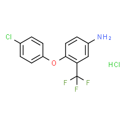 4-(4-Chlorophenoxy)-3-(trifluoromethyl)aniline hydrochloride Structure
