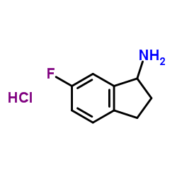 6-Fluoro-2,3-dihydro-1H-inden-1-amine hydrochloride picture