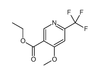 ethyl 4-methoxy-6-(trifluoromethyl)pyridine-3-carboxylate结构式
