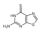 5-amino-6H-thiazolo[5,4-d]pyrimidine-7-thione结构式