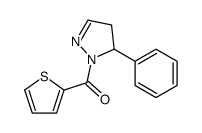 (3-phenyl-3,4-dihydropyrazol-2-yl)-thiophen-2-ylmethanone结构式