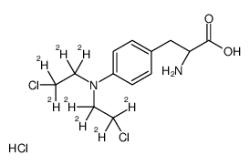 Melphalan-d8 Hydrochloride结构式