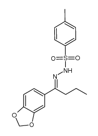 N'-(1-(benzo[d][1,3]dioxol-5-yl)butylidene)-4-methylbenzenesulfonohydrazide Structure