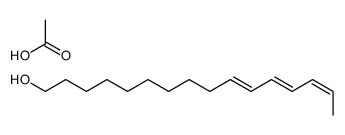 acetic acid,hexadeca-10,12,14-trien-1-ol结构式