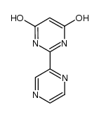 2-(pyrazin-2-yl)pyrimidine-4,6-diol结构式