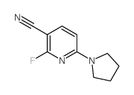 2-Fluoro-6-(pyrrolidin-1-yl)nicotinonitrile结构式