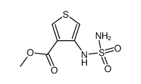 3-Thiophenecarboxylicacid,4-[(aminosulfonyl)amino]-,methylester(9CI)结构式