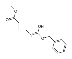 methyl 3-(phenylmethoxycarbonylamino)cyclobutane-1-carboxylate结构式