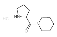 1-Piperidinyl(2-pyrrolidinyl)methanone hydrochloride Structure