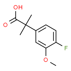 2-(4-fluoro-3-methoxyphenyl)-2-methylpropanoic acid Structure