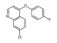 7-chloro-4-(4-fluorophenoxy)quinoline结构式