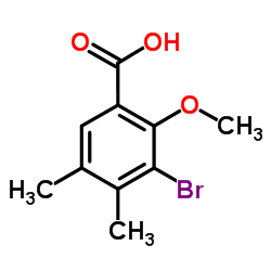 2-Methoxy-3-bromo-4,5-dimethylbenzoic acid structure