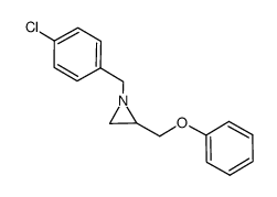 1-[(4-chlorophenyl)methyl]-2-(phenoxymethyl)aziridine结构式