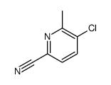 5-chloro-6-methylpyridine-2-carbonitrile结构式