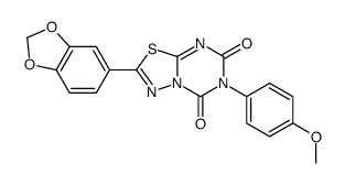 2-(1,3-benzodioxol-5-yl)-6-(4-methoxyphenyl)-[1,3,4]thiadiazolo[3,2-a][1,3,5]triazine-5,7-dione Structure