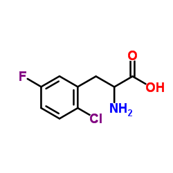 2-Chloro-5-fluorophenylalanine结构式