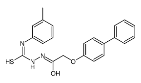 1-(3-methylphenyl)-3-[[2-(4-phenylphenoxy)acetyl]amino]thiourea Structure