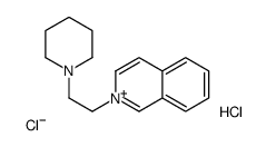 2-[2-(1-Piperidinyl)ethyl]isoquinolinium chloride hydrochloride ( 1:1:1) Structure