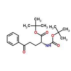 (R)-tert-Butyl 2-(tert-Butoxycarbonylamino)-5-oxo-5-phenylpentanoate Structure