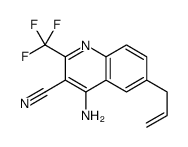 6-Allyl-4-amino-2-(trifluoromethyl)quinoline-3-carbonitrile structure