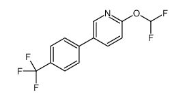 2-(difluoromethoxy)-5-(4-(trifluoromethyl)phenyl)pyridine结构式